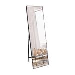 Vasemouh black Full Length Mirror 140x41cm Free Standing,for Living Room or Bedroom