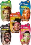 7th Heaven Face Masks Peel Off Gift Set - 5 x Peel Off Face Masks to Cleanse & Hydrate - Peel Off Skincare Set of Tea Tree, Manuka Honey, Passion, Charcoal and Cucumber - Contents May Vary