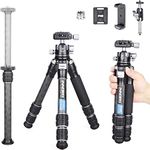 INNOREL 10-Layer Carbon Fiber Mini Tripod CT223C Desktop Tripod with 28mm Low Profile Ballhead & Center Column, Tabletop Camera Tripod, Compact Portable for Digital DSLR, DV Video, Max Load 22lb/10kg