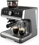 GarveeHome Espresso Machine 20 Bar With Grinder & Steam Wand – All In One Espresso Maker & Espresso Machine With Grinder for Home, Dark Gray