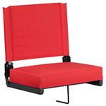 Red : Flash Furniture Game Day Seats Stadium Chair by Flash with Ultra-Padded Seat, Red