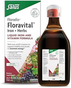 Salus Floravital® Fer + Plantes - Formule Liquide Anti-Fatigue Riche en Fer - Sans Levure ni Gluten - Enrichi en Vitamine C pour une Bonne Absorption - 250 ml