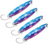 Keencatch Fishing Lure for Trout, Metal Lure for Bass, 4pcs of 5g Metal Spoons, Crystal Creek Spoon Lure, Freshwater Pike Spoon, 1/5 oz Metal Spoon, Long-Casting Lure, Finesse Lure