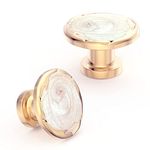 ECREW 10 Pieces Cabinet Round Knob Drawer Kitchen Pulls Cupboard Door Handle 1.18" Diameter