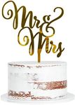 Qertesl Acrylic Mr & Mrs Cake Toppe