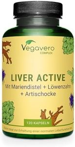 DETOX FOIE | Chardon Marie + Pissenlit + Artichaut + Choline | 80% De Silymarin | 120 Gélules | Détoxifiant Hépatique + Digestion | 100% NATUREL | Sans Additifs | VEGAN | Vegavero®