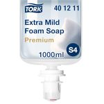 Tork 401211 Premium Extra Mild Foam Soap, Colorless, 1 Liter Bottle, for use with Tork 466000, 466100, 466200, 571501, 571508, 571600, 571608, 682830 or 682840