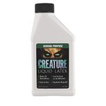 FX Creature Liquid Latex - CLEAR - General Purpose Professional Special Effects Liquid Latex - 16oz - Dries CLEAR