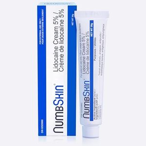 Numbskin Numbing Cream - Maximum Strength Tattoo Numbing Cream - 5% Lidocaine Nonprescription Topical Anesthetic Pain Relief Cream for Painless Tattooing, Piercing, Microblading, Microneedling - 30g