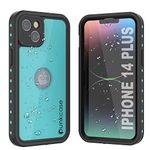 Punkcase for iPhone 14 Plus Waterproof Case [StudStar Series] [Slim Fit] [IP68 Certified] [Shockproof] [Dirtproof] [Snowproof] 360 Full Body Armor Cover for iPhone 14 Plus (6.7") (2022) [Teal]