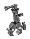 EXSHOW Camera Motorcycle Mount, Handlebar Mount Clip for Bike Bicycle Moto Motorcycle Handlebar, Compatible with Gopro Hero 9 8 7 6 5 4 Session Fusion 3+ 3, Canon, Nikon and other Action Cameras