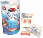 Billy Bob Instant Smile Complete Adult Makeover Kit! Fix Your Smile at Home Within Minutes! Includes Bright White Comfort Fit Flex Upper and Natural Shade Instant Smile Lower.