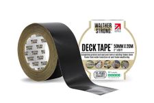 Walther Strong Non-Butyl Joist Tape - Innovating on Traditional butyl tape. Complete Protection Flashing Tape For Your Deck, Wood, Joist and Beams. Weather-Resistant & Waterproof. (Black 50MM x 20M)