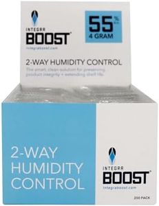 Integra Boost 55% RH Level - 4 Gram Size - Two-Way Humidity Control Pack - Incl. Replacement Indicator Cards - Food Storage & Herbs Moisture Balancer for Up to 1/2 oz (Pack of 200)