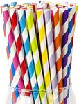 PakTalk [200 Pack] Paper Straws, 10
