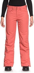 Roxy Snow Junior's Backyard Regular Fit Snow Pant, Dusty Cedar, Large