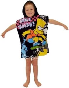 Character World Simpsons Bart Funk Hooded Poncho by Simpsons