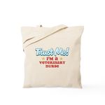 CafePress Trust Me Veterinary Nurse Tote Bag Natural Canvas Tote Bag, Reusable Shopping Bag