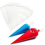 Piping Bags Disposable-12Inch 100Pcs Pastry Bags for Royal Icing and Cake Decorating and Frosting Bags,Thickened,Non-Slip with Textured Outside Design,Cakance (12inch Thick)