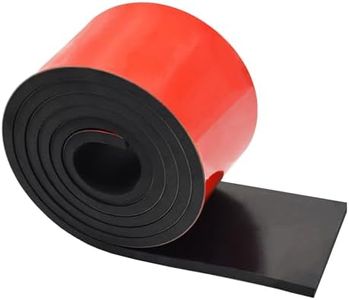 TEKDOE 1/4 Inch Thick Adhesive Solid Neoprene Rubber Strips, Sheets, Rolls for DIY Gaskets, Seals, Warehouse Flooring, Weather Stripping, Pads (3 Inch Wide, 5 Feet Long)