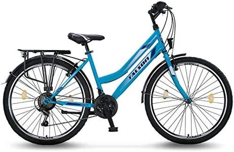 26 Zoll Fahrrad 21-Gang Schaltung mit Beleuchtung nach STVO Türkis Doppelrahmen