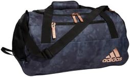 adidas Squad 5 Duffel Bag, Stone Wash Carbon/Rose Gold, One Size, Squad 5 Duffel Bag