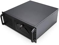 Rosewill 4U Server Chassis Rackmount Case | 7 3.5" Bays, 2 5.25" Devices| ATX, CEB Compatible | 1 120mm PWM Fan, 2 80mm PWM Fans | 2X USB 3.0 | Front Panel Lock and Key | Silver/Black - RSV-R4100U