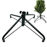 YUNSTK 35cm Christmas Tree Stand for Artificial Trees, Metal Xmas Tree Stand Folding Christmas Tree Holder Base for 4 Foot Tree, Green Replacement Christmas Tree Legs Christmas Decoration Accessories