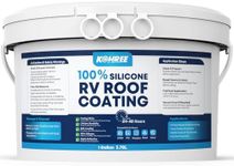 Kohree RV Roof Coating 1 Gallon, 100% Silicone RV Roof Sealant, No Primer Needed, Waterproof Solar Reflective Flexible RV Sealant for EPDM, TPO, Campers, Trailers, Leak Repairs, White