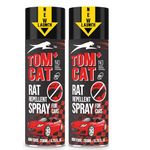 Shadow Securitronics Tom Cat No Entry Rat Rodent Repellent Spray for Cars | Eco Friendly Insect Repellent Spray for Mice & Rats | Multipurpose Repellent Spray | Non Toxic | 3 Month Protection from Rat.