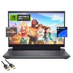 Dell G15 Gaming Laptop, 15.6" 165Hz FHD Display, AMD 8-Cores Ryzen 7 7840HS, GeForce RTX 4060, 32GB RAM, 2TB PCIe 4.0, WiFi 6, Backlit KB, Keypad, RJ45, US Version KB, PDG HDMI Cable, Win 11 Pro