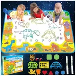 Kids Toys Water Doodle Mat - Toddler Ages Coloring Art Supplies - Dinosaur Learning Toy for Painting and Drawing - Educational Toys for Girls Boys at 3 4 5 6 7 8 Year Old as Easter Basket Stuffers