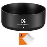 K&F Concept ES65B Bayonet Lens Hood Compatible with Canon RF 50mm F1.8 STM, Reversible Tulip Flower Lens Shade for Camera Lens