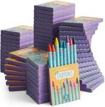 THE TWIDDLERS 100 Boxes of Wax Crayons for Kids, 8 Crayons Per Box, 800 Total - Mixed Coloured, Perfect Mini Crayon Packs for Party Bag Fillers, School Classrooms, Arts & Crafts, Restaurants