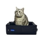 PetLike Cat Travel Litter Box, Collapsible Portable Toilet Tray Carrier for Small Cats