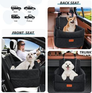 HEGGCOOE Small Dog Car Seat – Portable Pet Booster for Cars