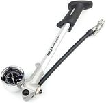 GIYO High Pressure Shock Pump, (300 PSI Max) Fork & Rear Suspension, Lever Lock on Nozzle No Air Loss