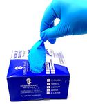 URBAN HAAT Powder Free Nitrile Gloves Blue For Multiple Purpose In Medium Size (100 Pieces)