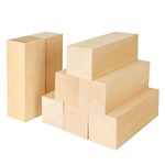 MIVIDE 8PCS 15x5x5CM Large Basswood Carving Blocks,Carving Wood Blocks, Whittling Wood Blocks, Unfinished Wood Blocks for Carving and Whittling