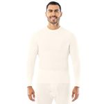 Indera 800LSMDNA Men's Traditional Long Johns Thermal Underwear Top, Natural, Medium