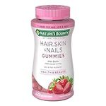 Nature’s Bounty Hair, Skin & Nails Gummies with Biotin - Value Size - 220 Gummy Vitamins with Vitamin C and Vitamin E Anti Oxidants