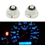 WLJH 10x Ice Blue T3 Neo Wedge 3030 SMD 8mm Base Led Car Instrument Cluster Led Bulb Dashboard Gauge Bulb HVAC AC Heater Climate Controls Lamps Radio Switch Indication Interior Light Replacement