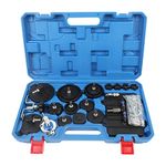 TYRAREX 12pcs Brake Master Cylinder Adapters Brake Fluid Bleeding Bleeder Tool Kit with Storage Case for Most Vehicles