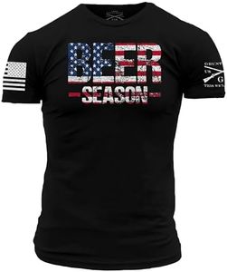 Grunt Style Beer Season Men's T-Shirt (Medium, Black)