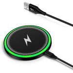 15W Samsung Wireless Charger Fast Charging Pad for Samsung Galaxy S26 Ultra/S25/S24/S23/S22/S21/S20,Google Pixel 10/9/9Pro/8 Pro/7a/6/5XL, iphone Wireless Phone Charger for iPhone 17/16/15/14 /13