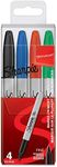 Sharpie Permanent Markers | Fine Point | Assorted Colours | 4 Count