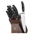 Zwilling J.A. Henckels HI Forged Contour 9 PC Block Set, Black/Silver