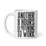 Misaavi Pretending to Work Mug Colleague Gifts for Men/Women Secret Santa Office Cup Motivate Humor Gift 11 Oz White Ceramic Mug Morning Glory Daily Use Birthday Christmas Coffee/Tea/Milk Drink Cup.