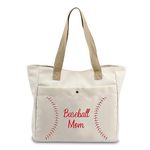 VAMSII Baseball Mom Tote Bag Large Baseball Shoulder Bag Baseball Lovers Gifts for Women Baseball Gifts for Players Coach, Tote