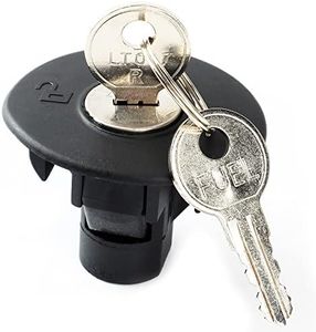 ZUDZUW Fuel Tank Locking Gas Cap with Keys 8U5Z-9C268-B Compatible with Ford Edge F150 Escape Expedition Explorer Fiesta Flex Focus Fusion Taurus